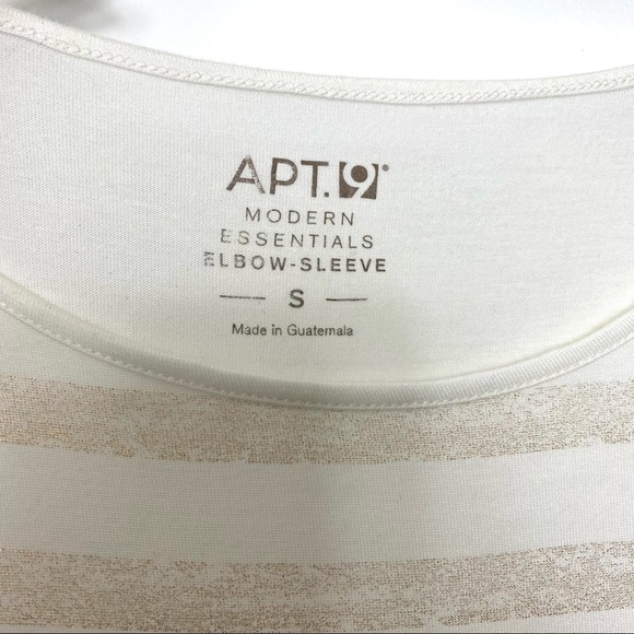 Striped T-Shirt w/ Elbow Sleeves - Picture 3 of 3